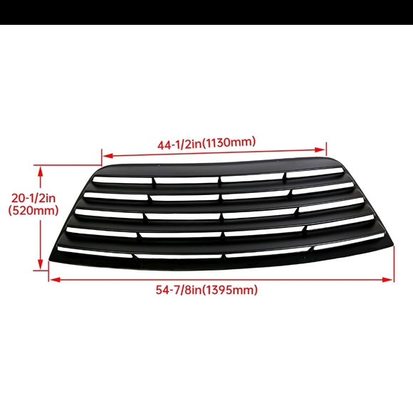 Black Rear Window Louvers New In Box - Picture 3 of 11